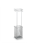 relaxdays Regenschirmständer in Silber - (B)13,5 x (H)52,5 x (T)13,5 cm