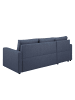 ebuy24 Schlafsofa Sander Blau 218 x 155 cm