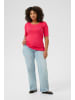 KAFFE curve T-Shirt kurzarm KCcarina Tight fit in Raspberry