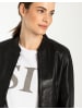 More & More cooler, kurzer Lederblouson in black