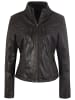 7eleven Lederjacke EVIANA in dark brown