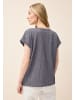 Cecil Shirt mit Crepe-Struktur in Blau