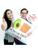 Mr. & Mrs. Panda Kissen 40x40 Avocado Toast mit Spruch in Weiß
