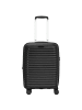 D&N Travel Line 4500+ - 4-Rollen-Kabinentrolley S 55 cm erw. (schwarz) in schwarz