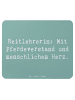 Mr. & Mrs. Panda Mousepad Spruch Reitlehrerin Herz mit Spruch in Meeresbrise