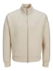 Jack & Jones Sweatshirt mit Reißverschluss in Moonbeam