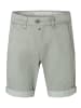 Timezone Feine Chino Shorts mit umgeschlagenem Saum in Grau