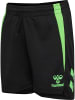 Hummel Verstellbare Taille Kurze Hose Hmllead Kinder in BLACK/GREEN GECKO