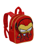 Marvel Rucksack Iron Man Bobblehead-Pocket in rot