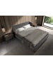 Angel Cerdá Bett 7173 in Grau / Walnuss – (B)211 x (H)220 x (T)95 cm