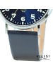 Regent Armbanduhr-Analog blau mittel (ca. 39,3mm) Regent Lederarmband