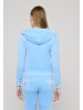 Juicy Couture Juicy Couture Damen Juicy Couture ZIP THROUGH HOODIE WITH ZIP PULL & JC in alaskan blue