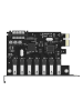 Orico PVU3 PCI-E 7x USB 3.0 Erweiterungskarte für Desktop-PCs