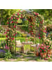 relaxdays Rosenpavillon in Schwarz - (B)199 x (H)250 x (T)199 cm