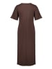 CARTOON Midikleid mit Raffung in Dunkelbraun