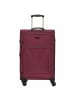 D&N Travel Line 9204 - 4-Rollen-Trolley M 66 cm erw. (schwarz) in lila