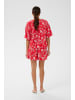 Kaffe Kurzarm-Bluse KAamina Loose fit in Poppy Red Chalk Flower