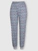 Sieh an! Schlafanzughose in steingrau-bedruckt
