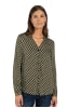 More & More Viskosebluse in little pattern print green