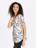 Heine Druck-Bluse in ecru-schwarz-bedruckt