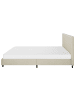 Beliani Doppelbett ALBI in Beige/Schwarz - (W) 190 x (H) 94 x (L) 211 cm