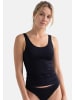 Conta Unterhemd / Top Modal in Schwarz / beige