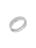 Tom Tailor Ring Silber 925, rhodiniert in silber