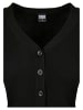 Urban Classics Urban Classics Damen Ladies Short Rib Knit Cardigan in black