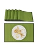 relaxdays 18 teiliges Tischset in Grün - (B)45 x (T)30 cm