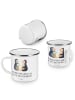 Mr. & Mrs. Panda Camping Emaille Tasse Hochzeitsreise Ewige Lieb... in Transparent
