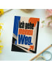 Mr. & Mrs. Panda Postkarte Pfeil kraftvoll Design mit Spruch in Weiß