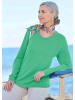 GOLDNER Edler Feinstrickpullover, V-Ausschnitt in hellgrün