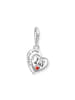 Thomas Sabo Charm-Anhänger You & Me Herz in silber, weiß, rot