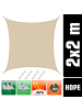 AMANKA Sonnensegel White Sands 200 x 200cm in beige