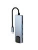 TechProtect 5in1 Multifunktionsadapter V3 USB-C – USB-A / USB-C / HDMI / in Grau