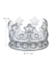 relaxdays Aufblasbare Krone in Silber