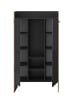 ebuy24 Kleiderschrank Bueno Schwarzgrau 105 x 37 cm