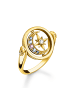 Thomas Sabo Ring Royalty Stern & Mond in gold, bunt