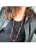 Steuer Modeschmuck Metall in Rot