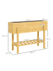 Outsunny Hochbeet 100L x 30B x 70,5H cm Naturholz