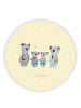 Mr. & Mrs. Panda Magnet Koala Familie zwei ohne Spruch in Gelb Pastell