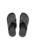 Flip Flop Sandale "wedge*cross croco" in black