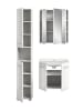 ebuy24 Badmöbelset Ice (3-teilig) Weiß 105 x 46 cm