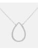Diamant L'éternel Halskette mit Anhänger aus 375 Weißgold mit 0.10 Karat Diamant