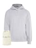 DreiMaster Maritim Übergroßer Hoodie + Shopping Bag - Set in Grau Melange