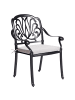 Beliani 4er-Set Gartenstuhl ANCONA in Schwarz/Beige