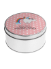 Mr. & Mrs. Panda Zuckerdose Einhorn Fliegendes Pferd mit Spruch in Rot Pastell