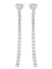 Adeliás Damen Ohrringe – Ohrstecker aus 925 Silber mit Zirkonia in silber