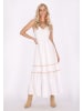 IZIA Damen Kleid in Wollweiss