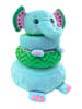 Kids Licesing Stapelturm Baby Plüsch Elefant in Blau